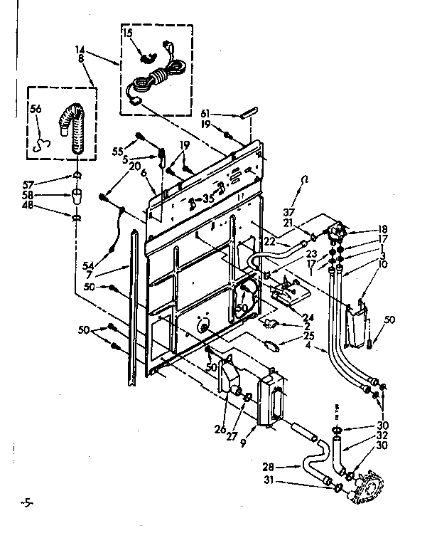 Kenmore 11082405800 rear panel diagram
