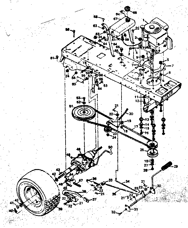 Craftsman 502255161 drive assembly diagram
