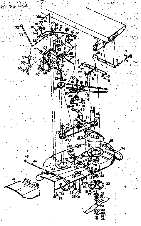 Craftsman 502255161 mower housing diagram