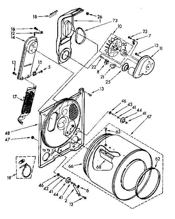 Kenmore 11086407100 bulkhead parts diagram