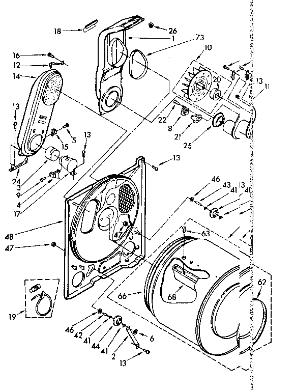 Kenmore 11087405800 bulkhead parts diagram