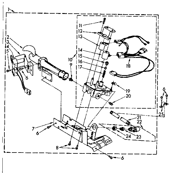 Kenmore 11087405800 694670 burner assembly diagram