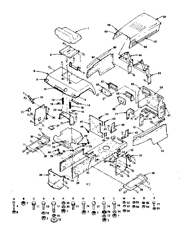 Craftsman 917255820 chassis and enclosures diagram