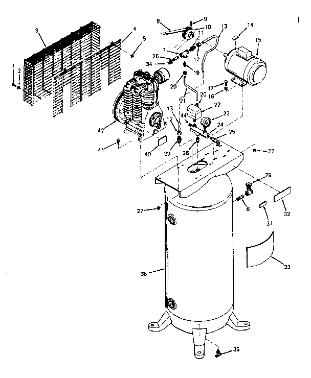 Craftsman 919175250 air compressor diagram