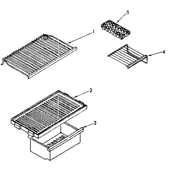 Kenmore 1068672280 shelf parts diagram