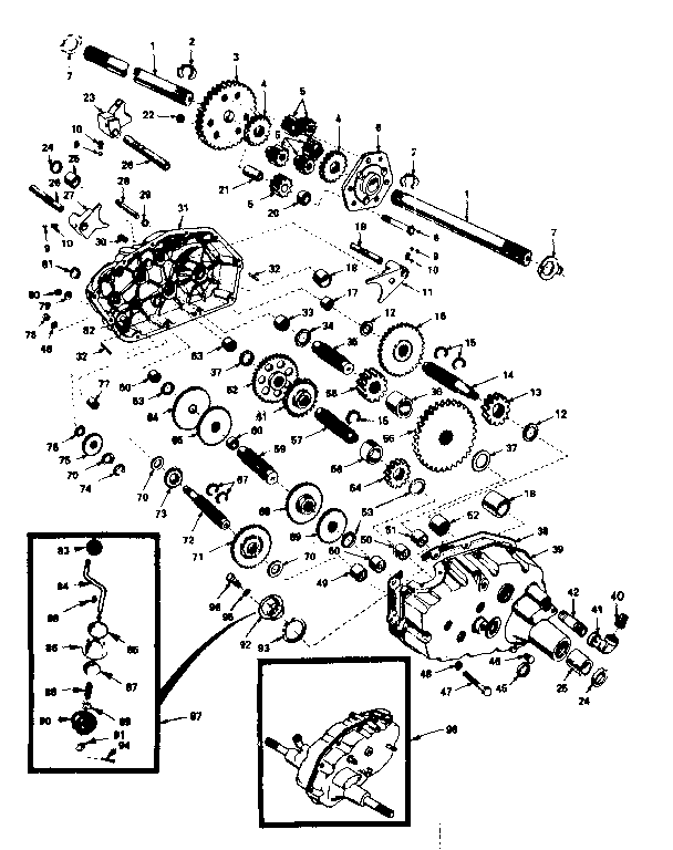 Craftsman 91725161 transaxle diagram