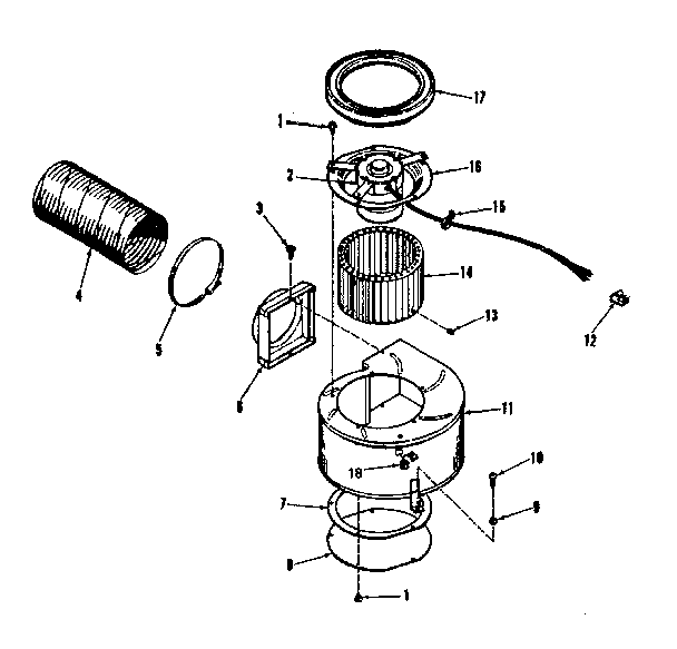 Kenmore 9114698691 blower section diagram