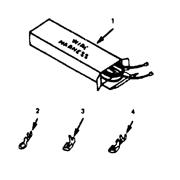Kenmore 9114698691 wire harnesses and components diagram