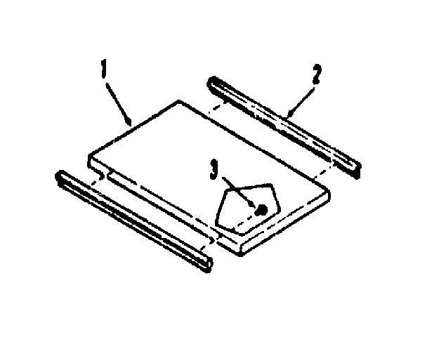 Kenmore 9114698691 optional griddle/grill cover module kit 4998510 diagram