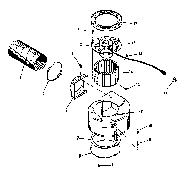 Kenmore 9114698680 blower section diagram