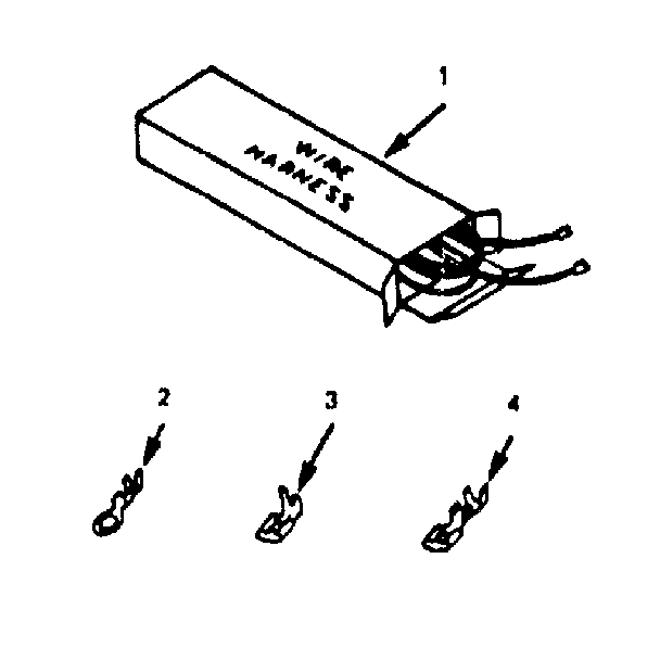 Kenmore 9114698680 wire harnesses and components diagram