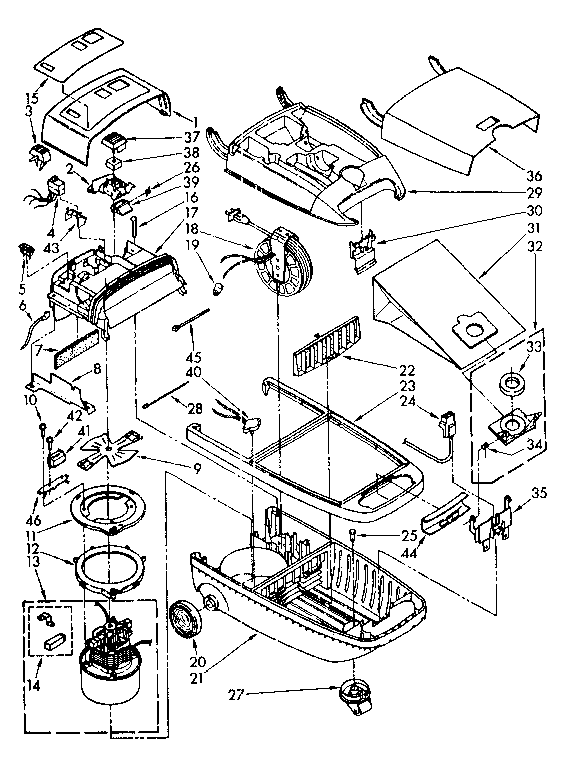 Kenmore 1162645086 base assembly diagram