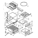 Kenmore 1068572861 refrigerator interior parts diagram