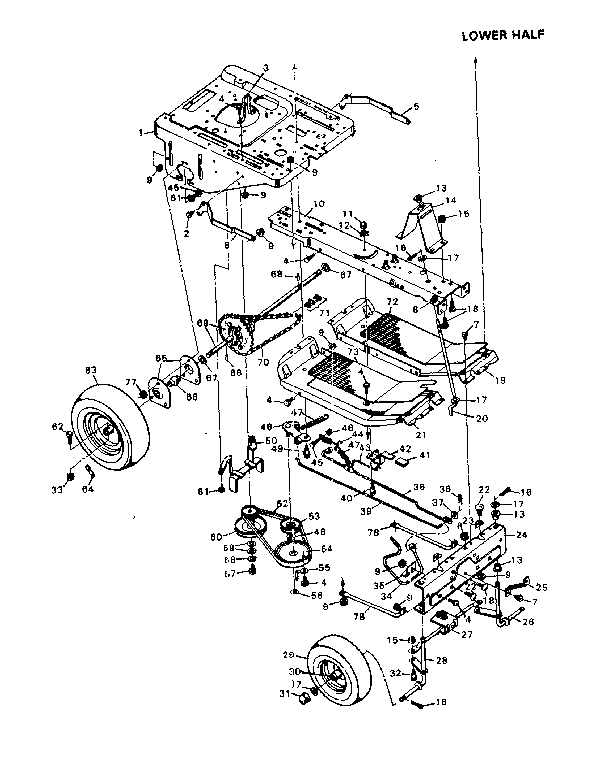 Craftsman 502256093 lower half diagram
