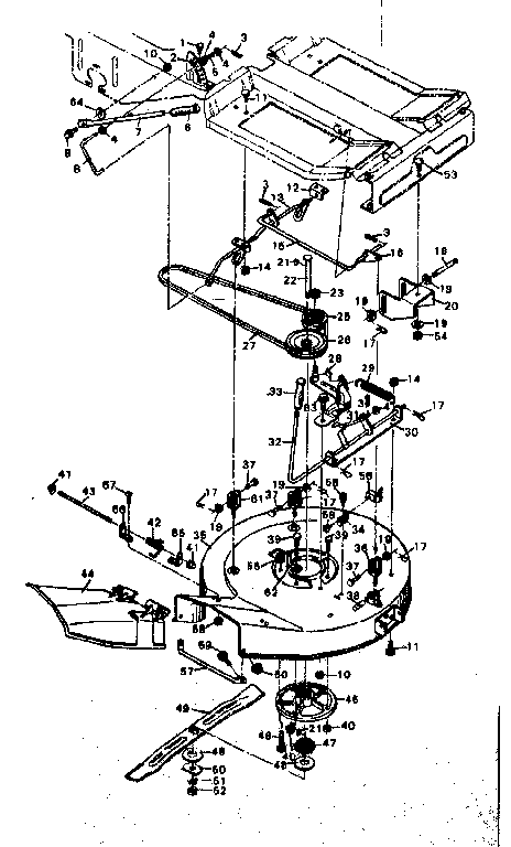 Craftsman 502256093 mower housing diagram