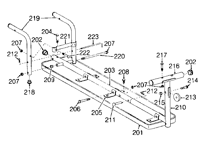 DP 15-4500 bench assembly diagram
