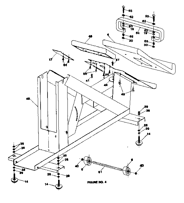 AMF 460225 frame weldment diagram