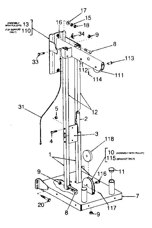 Lifestyler 15650 frame assembly diagram