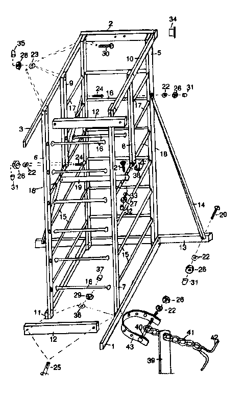 Blazon 300016 frame assembly diagram
