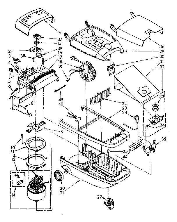 Kenmore 1162641382 vacuum cleaner parts diagram