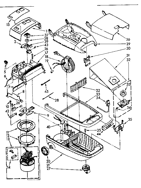 Kenmore 1162743586 vacuum cleaner parts diagram