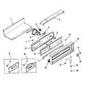 Kenmore 2783248296 control panel section diagram