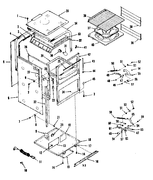 Kenmore 2783248296 body section diagram