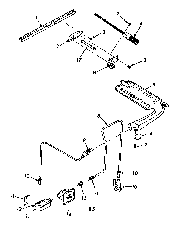 Kenmore 2783248296 burner section diagram