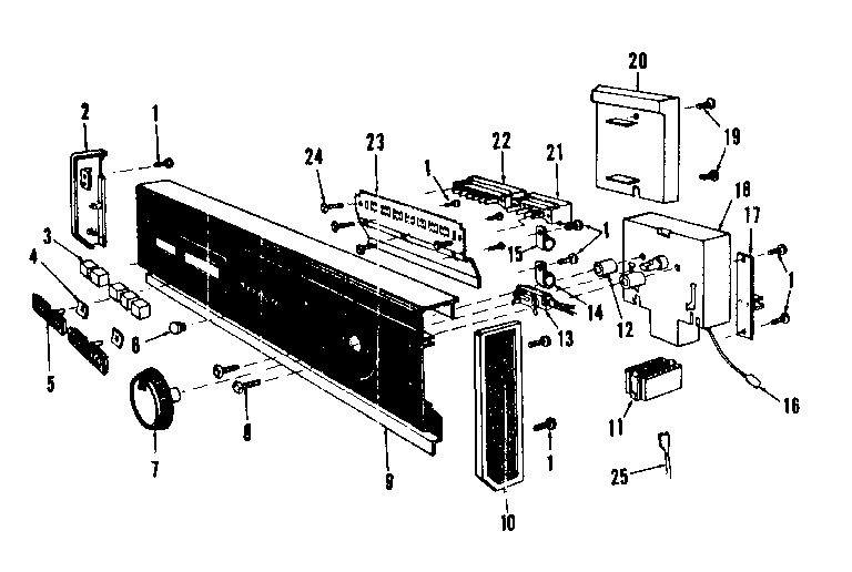 Kenmore 5871416582 console panel details diagram