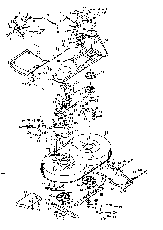 Craftsman 502254260 mower housing diagram
