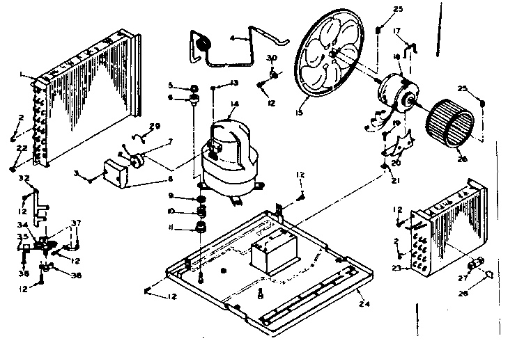 Kenmore 10665210 unit parts diagram
