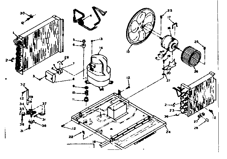 Kenmore 10665770 unit parts diagram