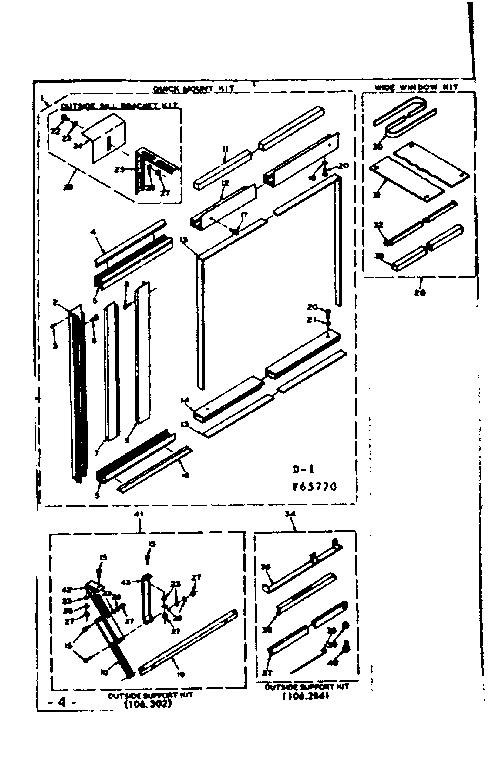 Kenmore 10665770 kit parts diagram
