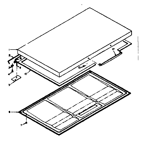 Kenmore 198615200 door parts diagram