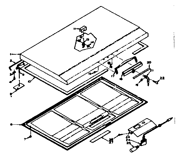 Kenmore 198615420 door parts diagram