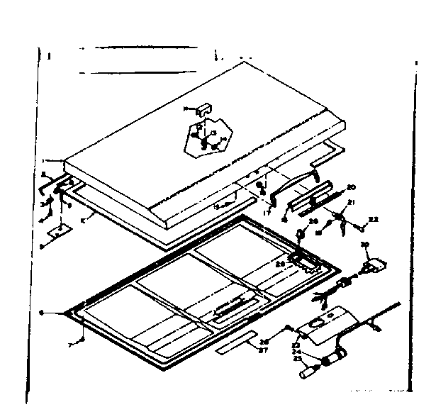 Kenmore 198615460 door parts diagram