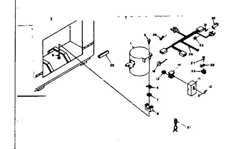 Kenmore 198615460 unit parts diagram