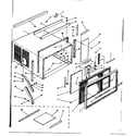 Kenmore 25364930 cabinet and front parts diagram