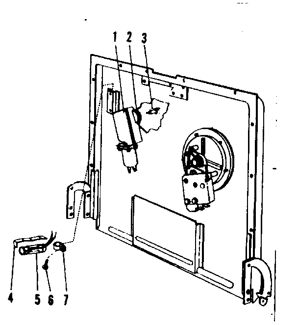 Kenmore 58765780 control panel and door details (model no. 587.65990) diagram