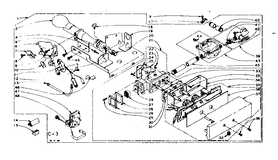 Kenmore 1106217502 dole burner assembly diagram