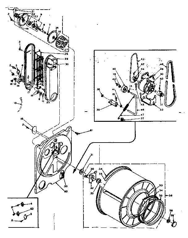 Kenmore 1106218430 bulkhead assembly diagram