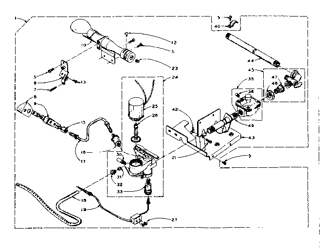 Kenmore 1106217431 basoid burner assembly diagram