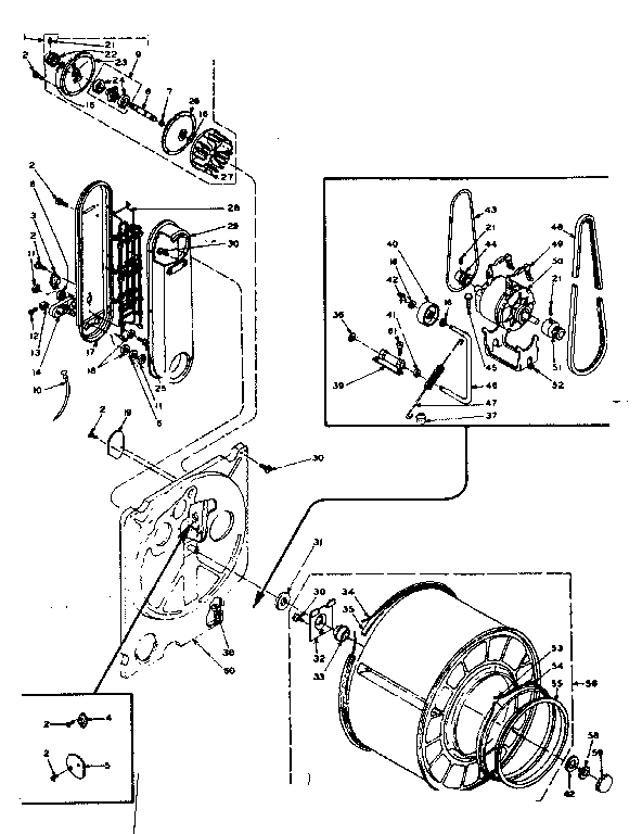 Kenmore 1106208420 bulkhead assembly diagram