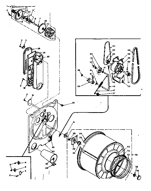 Kenmore 1106217430 bulkhead assembly diagram