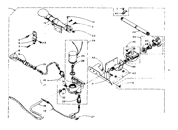 Kenmore 1106217430 basoid burner assembly diagram