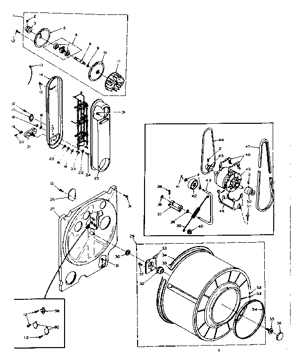 Kenmore 1106218441 bulkhead assembly diagram