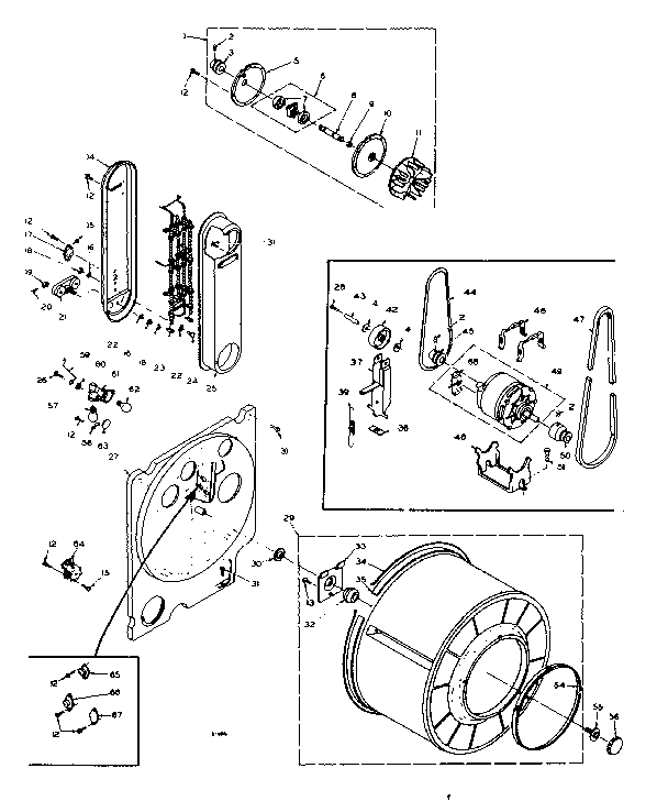 Kenmore 1106118824 bulkhead assembly diagram