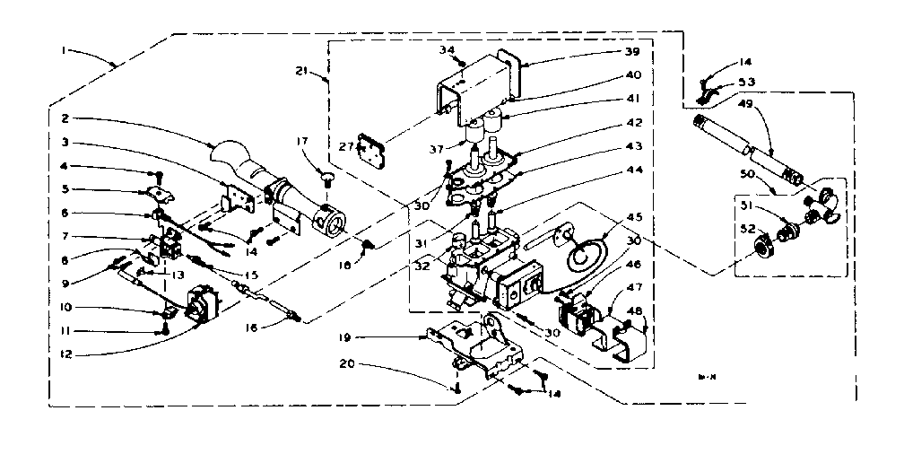 Kenmore 1106207802 white rodgers burner assembly diagram