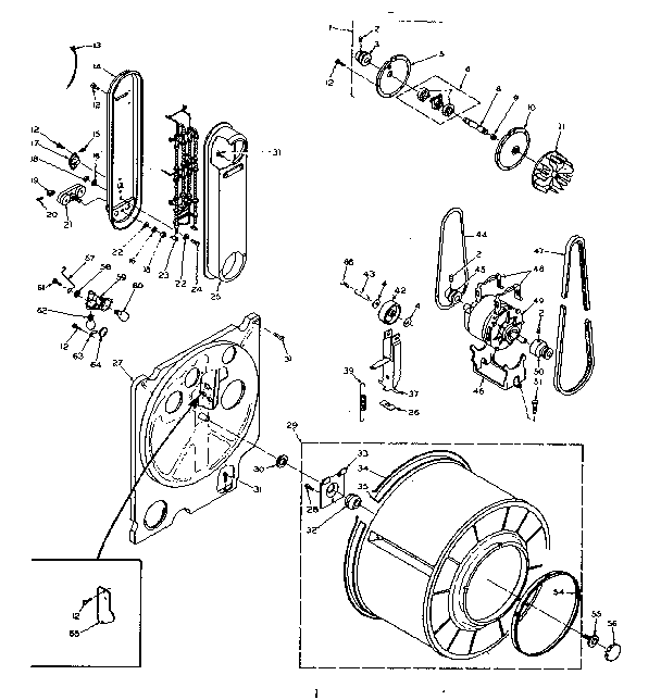 Kenmore 1106208705 bulkhead assembly diagram