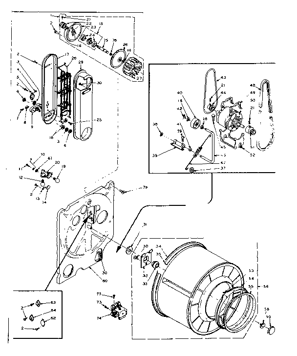 Kenmore 1106118821 bulkhead assembly diagram